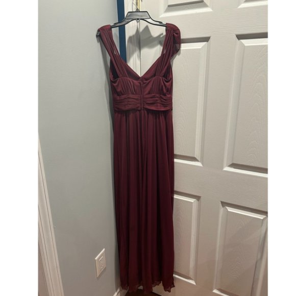 Maroon Wedding Guest Dress - Picture 5 of 5